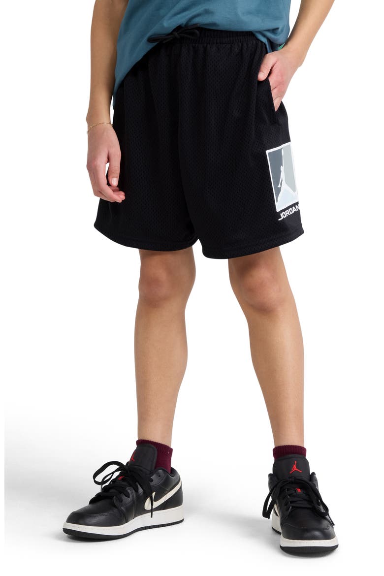 Kids' Jumpman Mesh Shorts, Alternate, color, BLACK