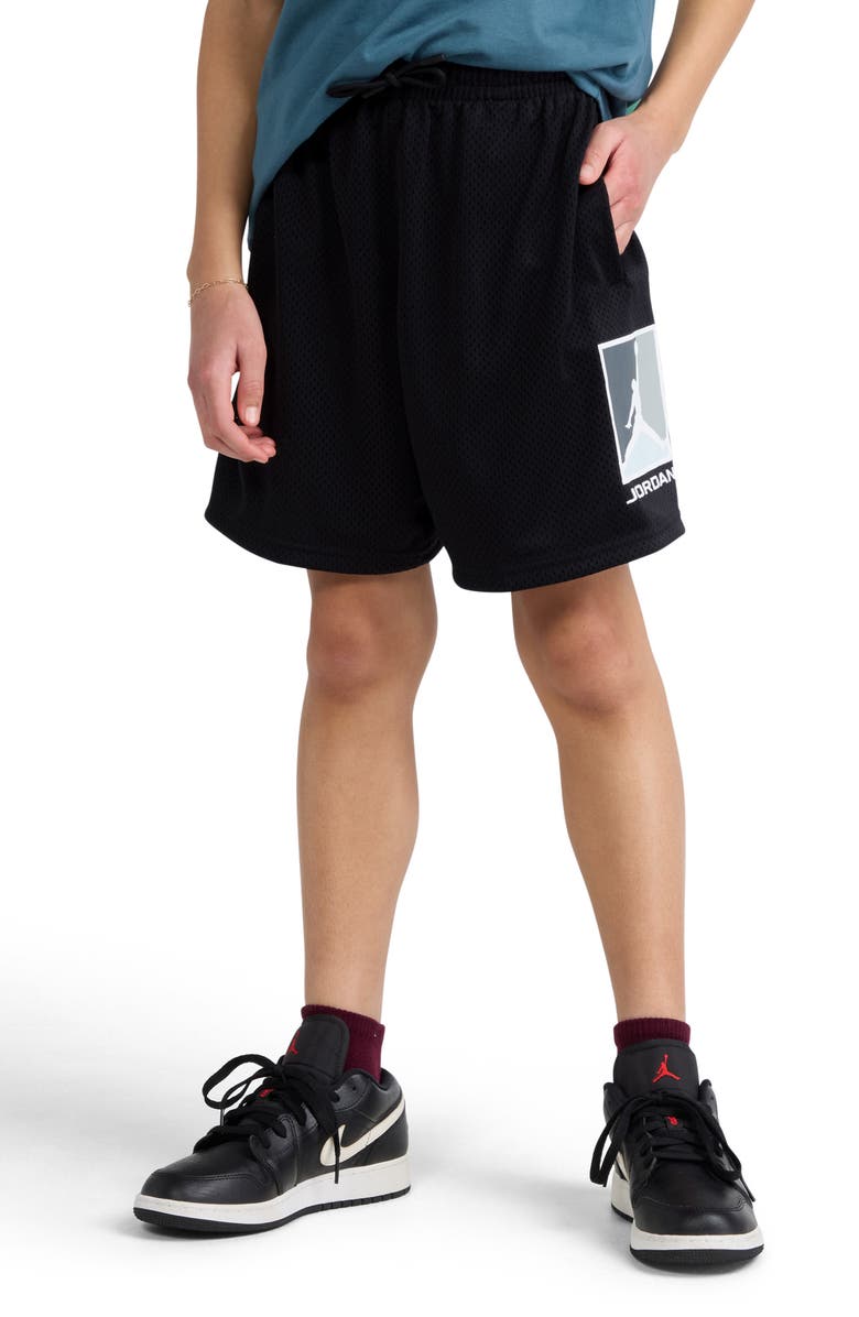 Jordan Kids' Jumpman Mesh Shorts, Alternate, color, Black
