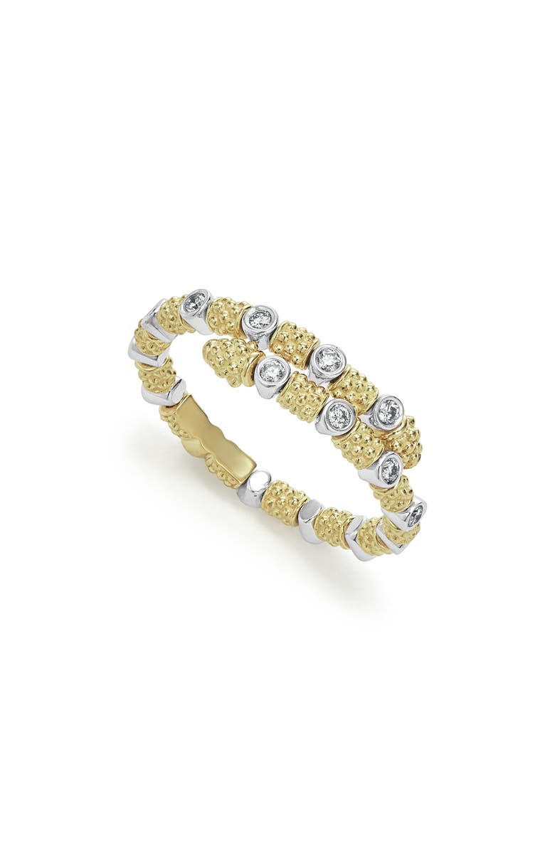LAGOS Signature Caviar Superfine Diamond Wrap Ring, Main, color, 