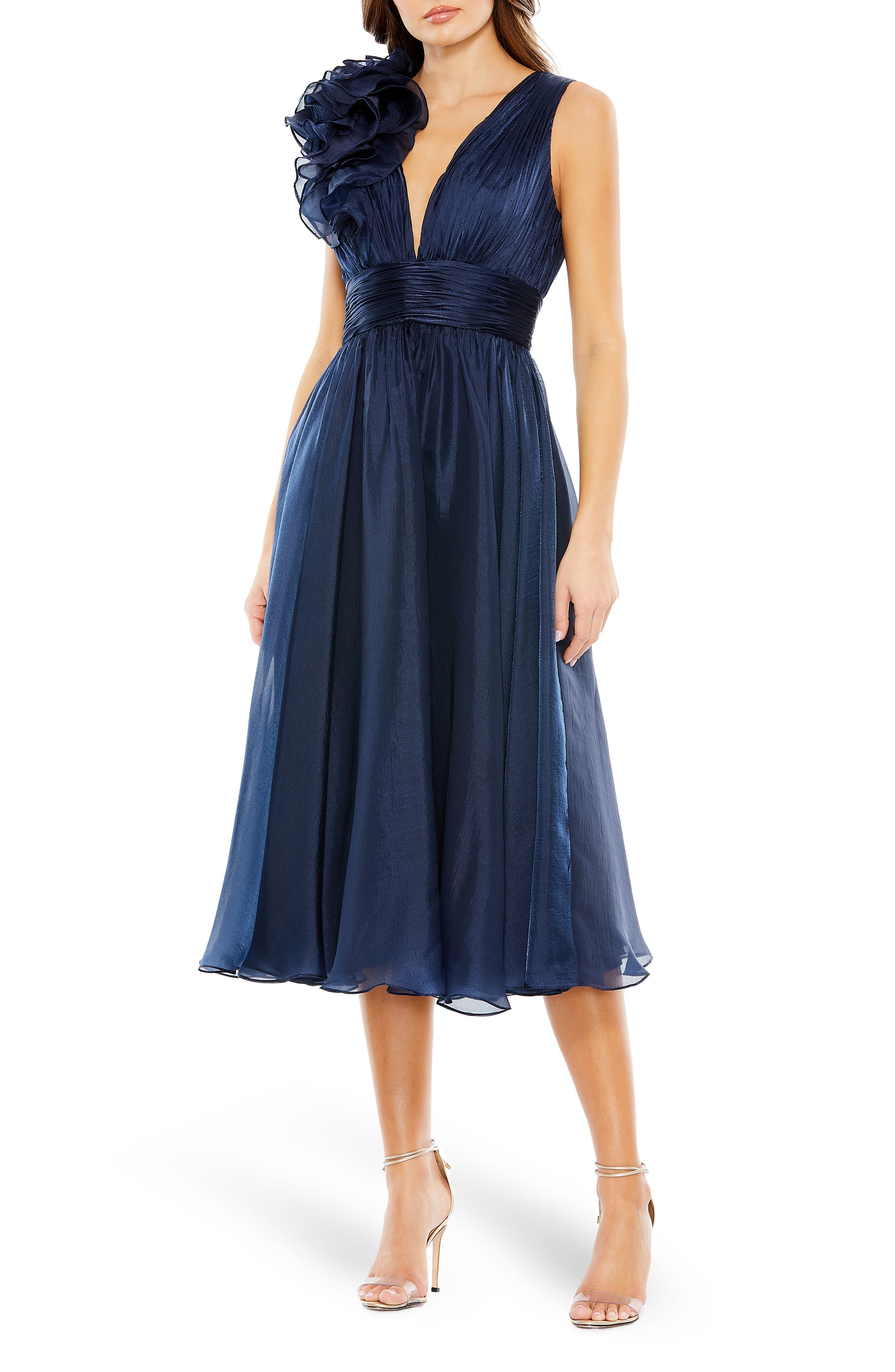 navy sleeveless chiffon a-line tea length cocktail dress reviews Short Mini,Knee Length,Tea Length Dark Navy Bridesmaid Dresses: Buy Women's Dresses Online at STACEES