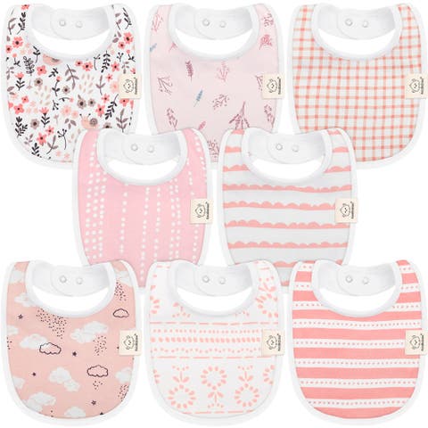 8-Pack Baby Drool Bibs
