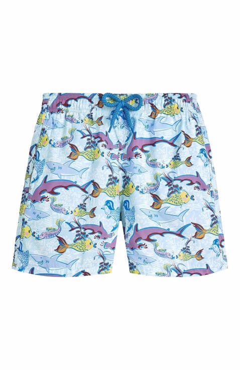 Kids' French History Ultra-Light And Packable Swim Trunks