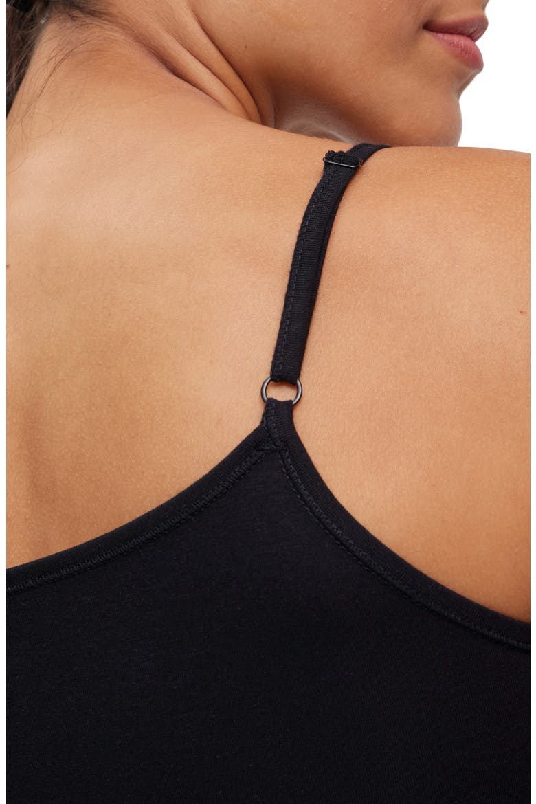Daily Climate Cotton Blend Camisole, Alternate, color, BLACK