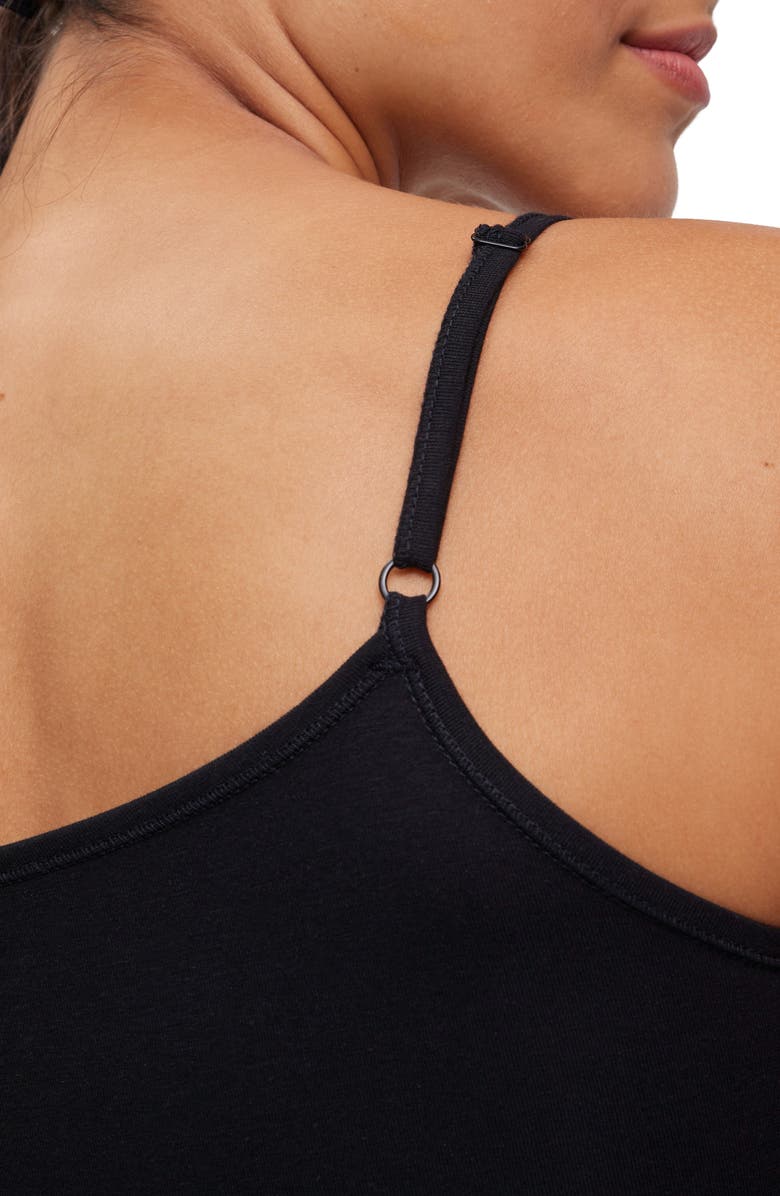 Falke Daily Climate Cotton Blend Camisole, Alternate, color, Black