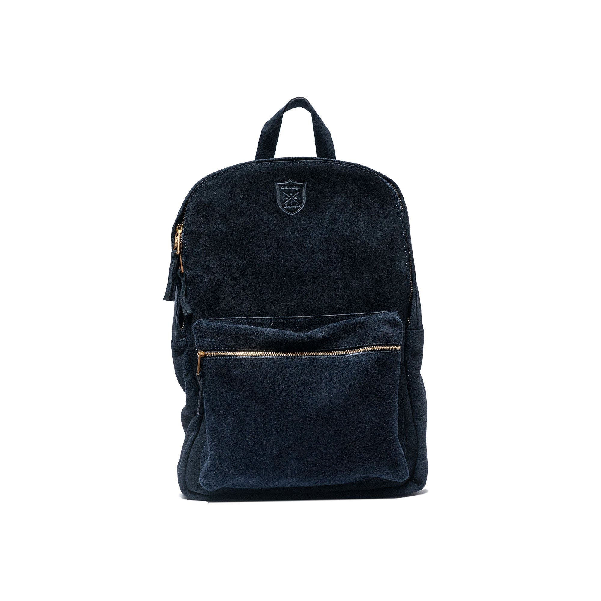 SABANDIJA Lechuza Leather Crossbody Bag, Main, color, Navy