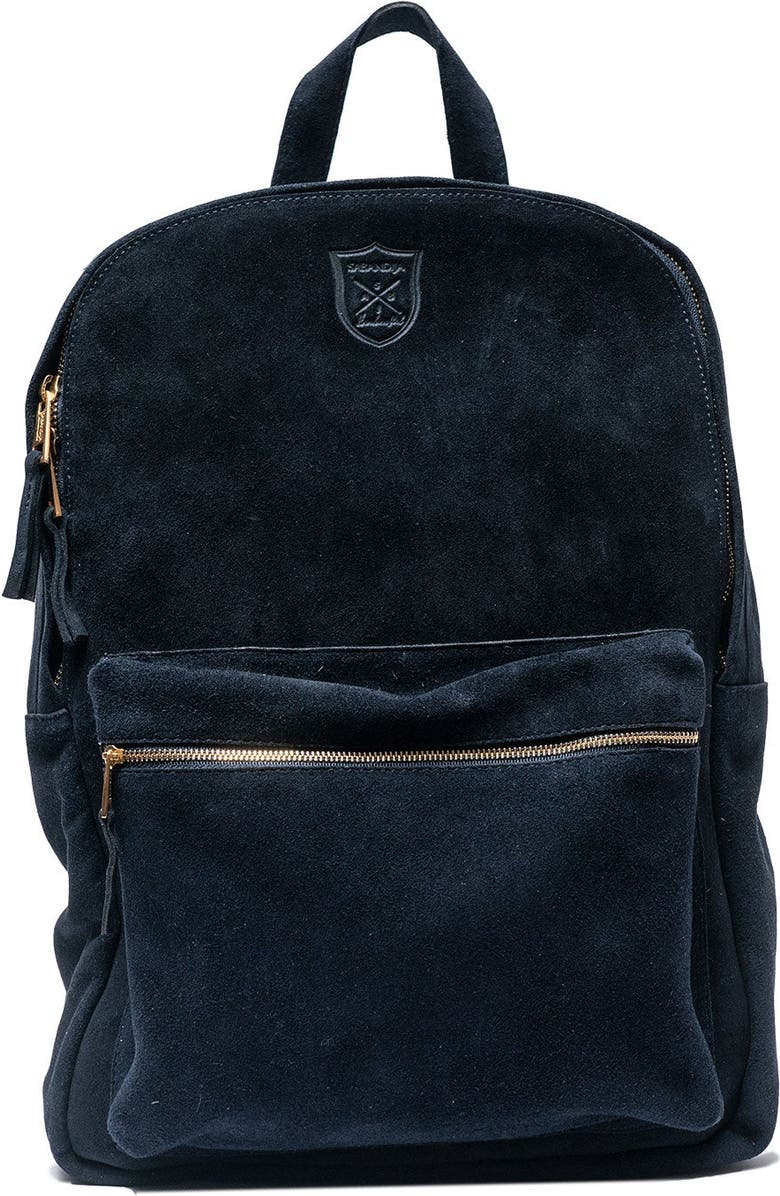 SABANDIJA Lechuza Leather Crossbody Bag, Main, color, Navy