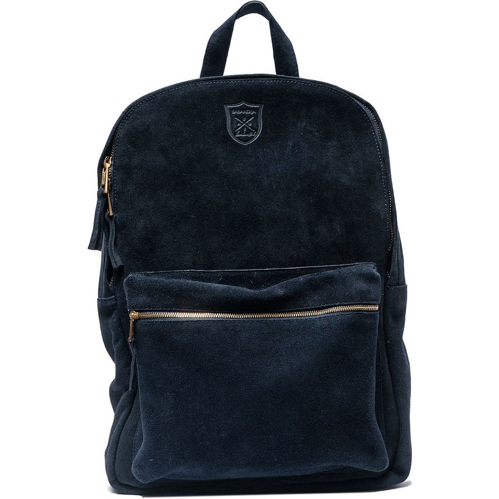 Sabandija Duke Suede Backpack In Blue