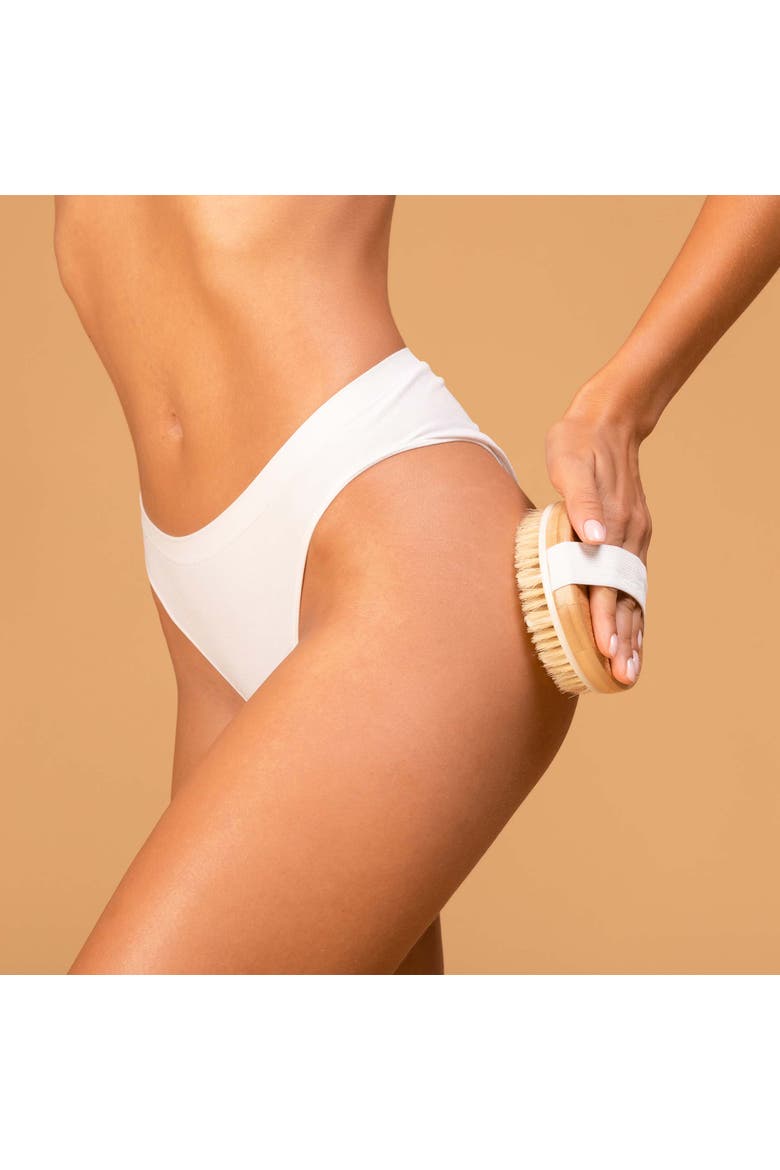 Anti-Cellulite Hot Cream, Bath Brush & Massager, Alternate, color, White