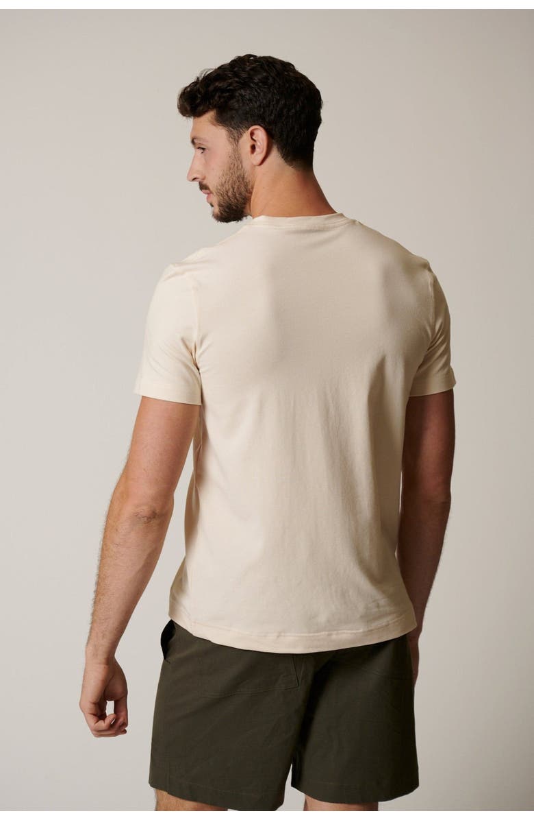 LEISURE LAB Everyday Cotton Modal T-Shirt, Alternate, color, Eggshell