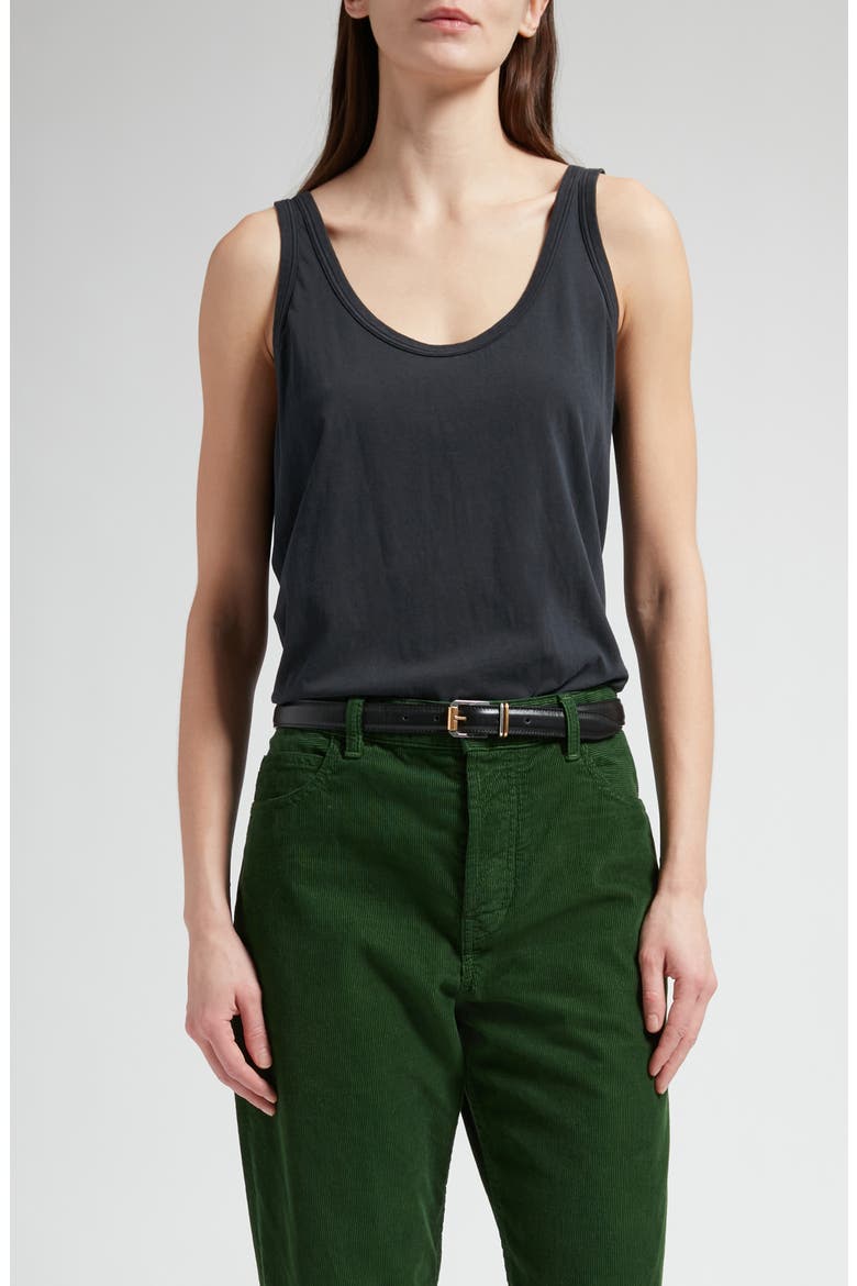 Aika Organic Cotton Tank, Main, color, BLACK
