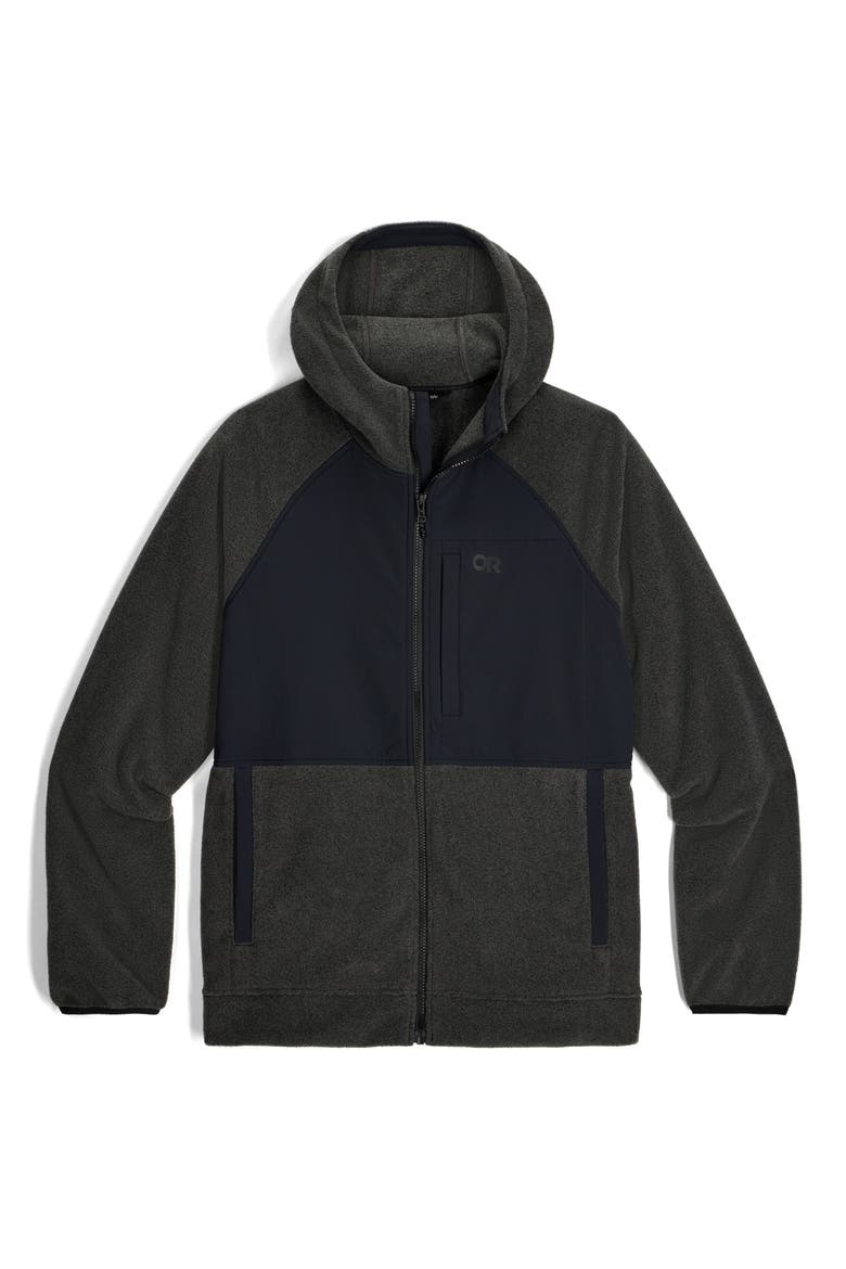 Polartec 200 Hooded Jacket, Alternate, color, GREY HEATHER