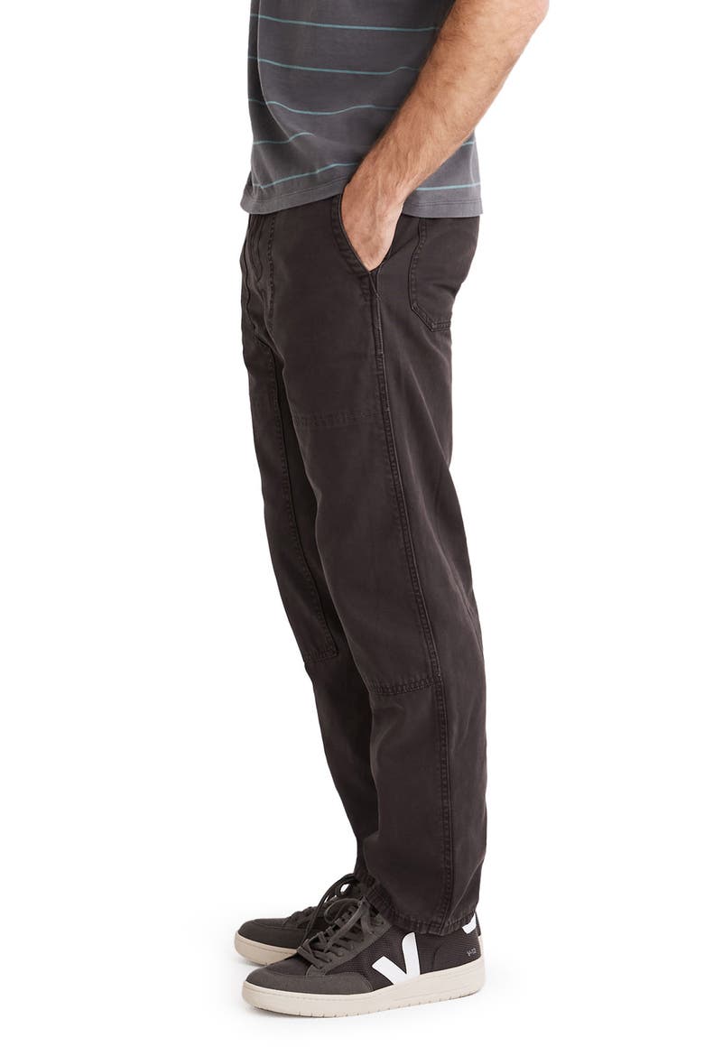 Relaxed Straight Lightweight Workwear Pants, Alternate, color, BLACK COAL