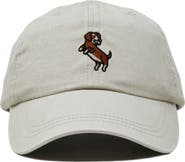 Dalix Dachshund Embroidered Dad Cap