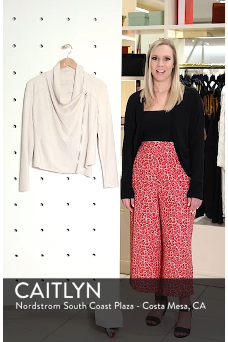 Drape Front Faux Suede Jacket video