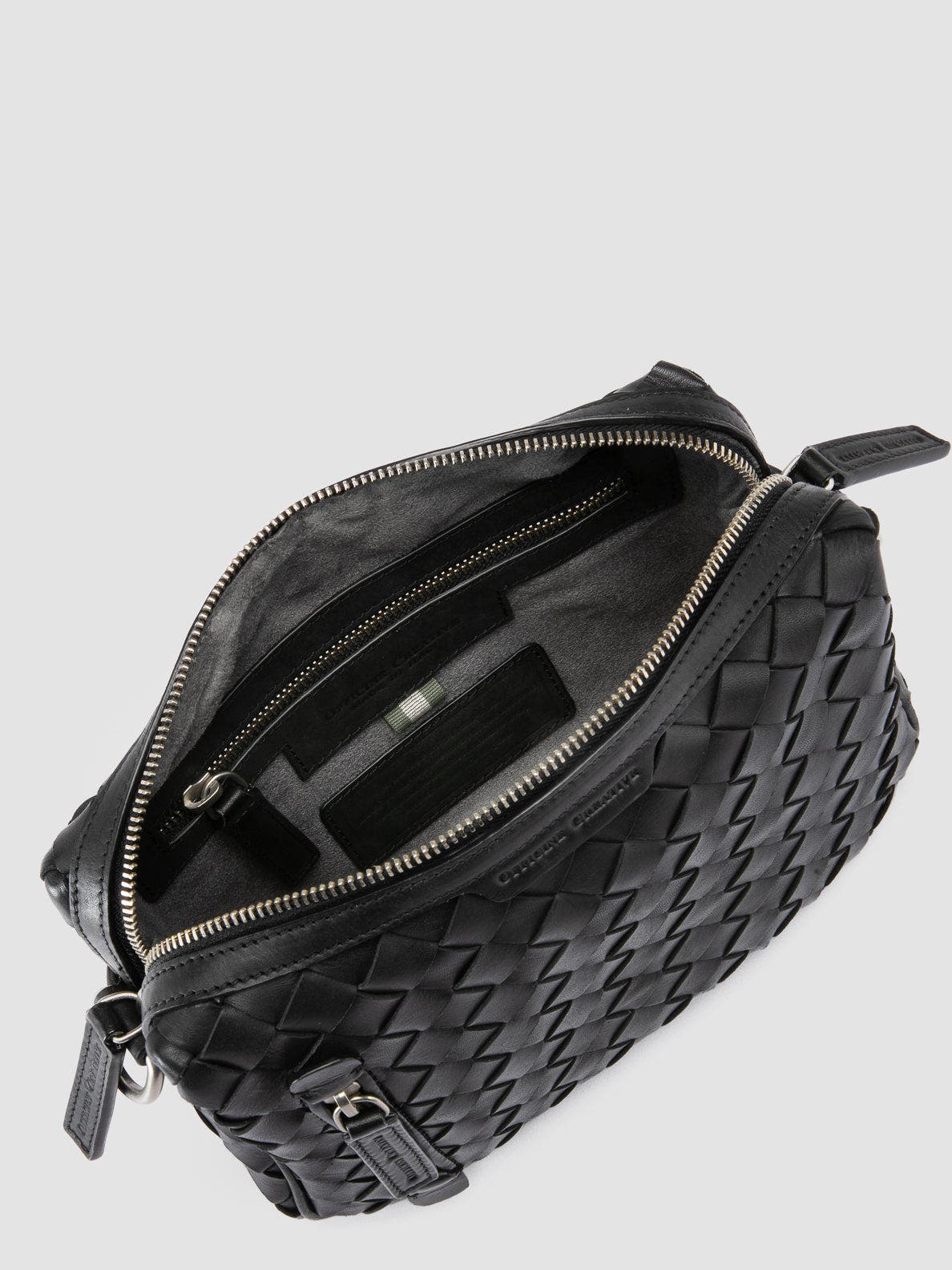 Officine Creative Armor 023 Beauty Clutch, Alternate, color, Black