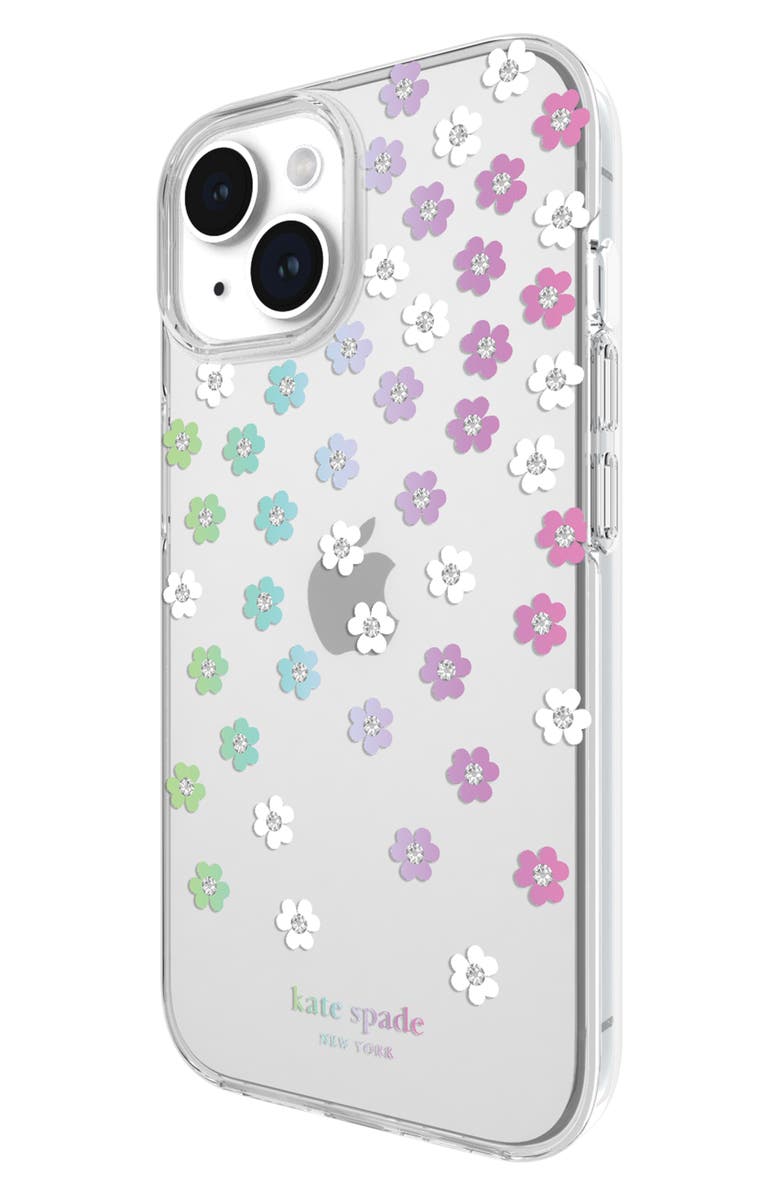 Kate Spade New York scattered flowers iphone 13,14,15 pro case, Alternate, color, 