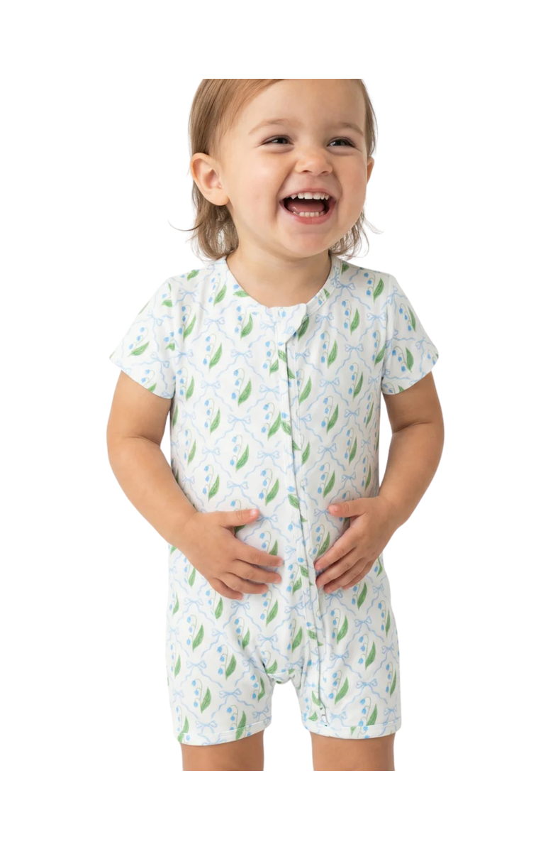 Motette Short Sleeve and Shorts Sleeper, Alternate, color, Bluebell Bows