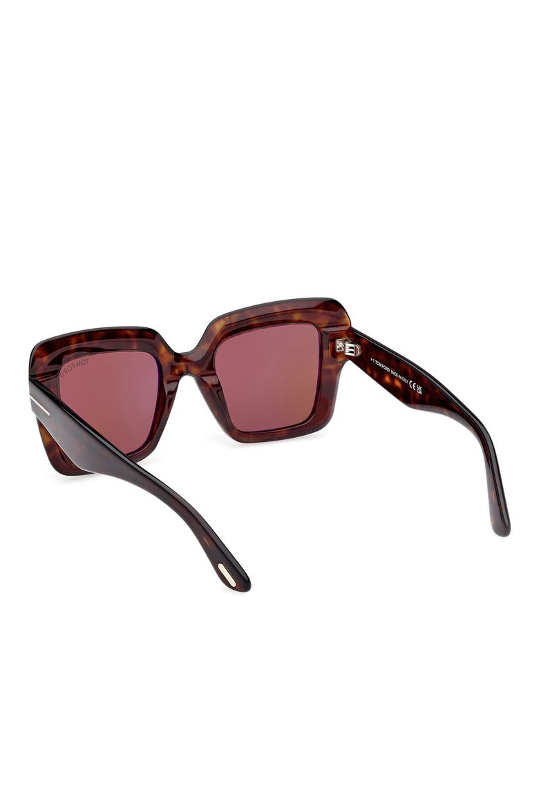 Esme 50mm Square Sunglasses, Alternate, color, DARK HAVANA / ROVIEX