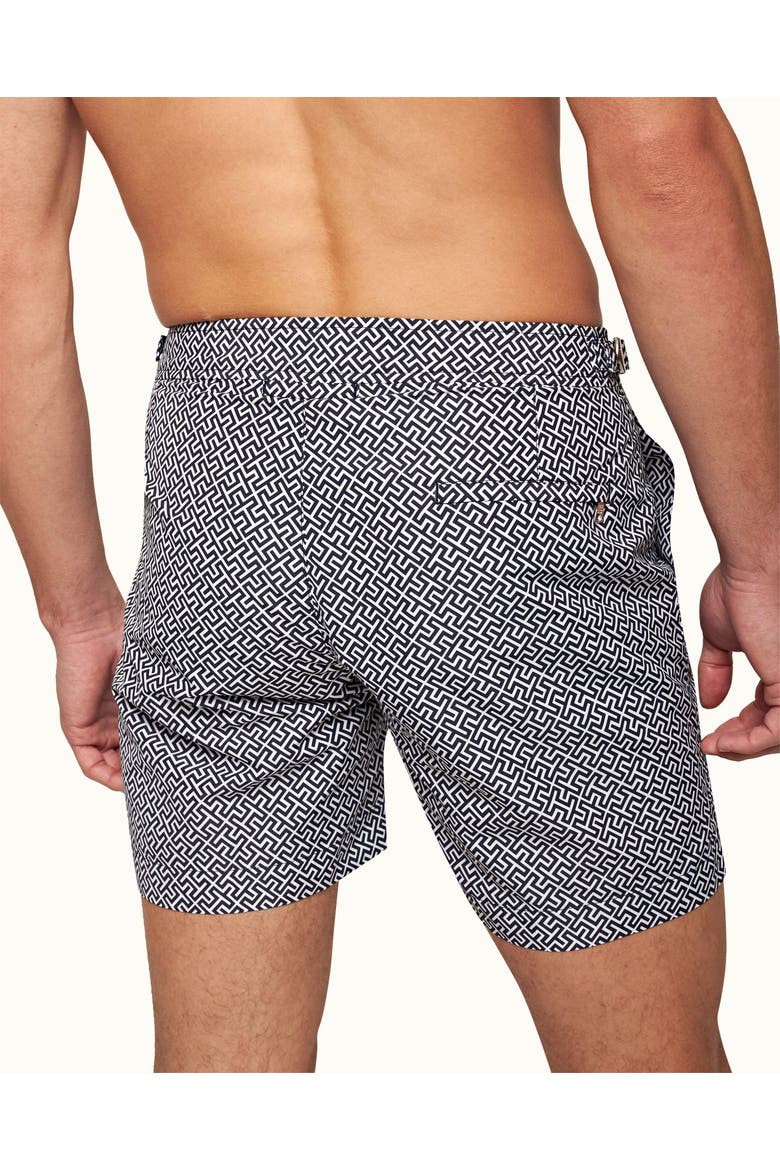 Bulldog Tailored-Fit Swim Shorts, Alternate, color, Navy