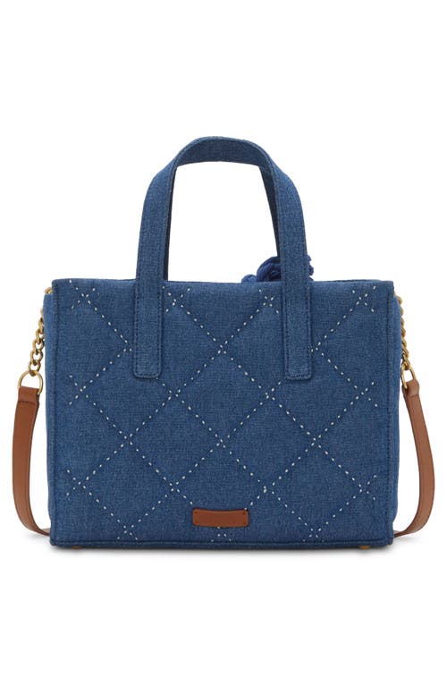 Vince Camuto Barry Quilted Denim Top Handle Bag