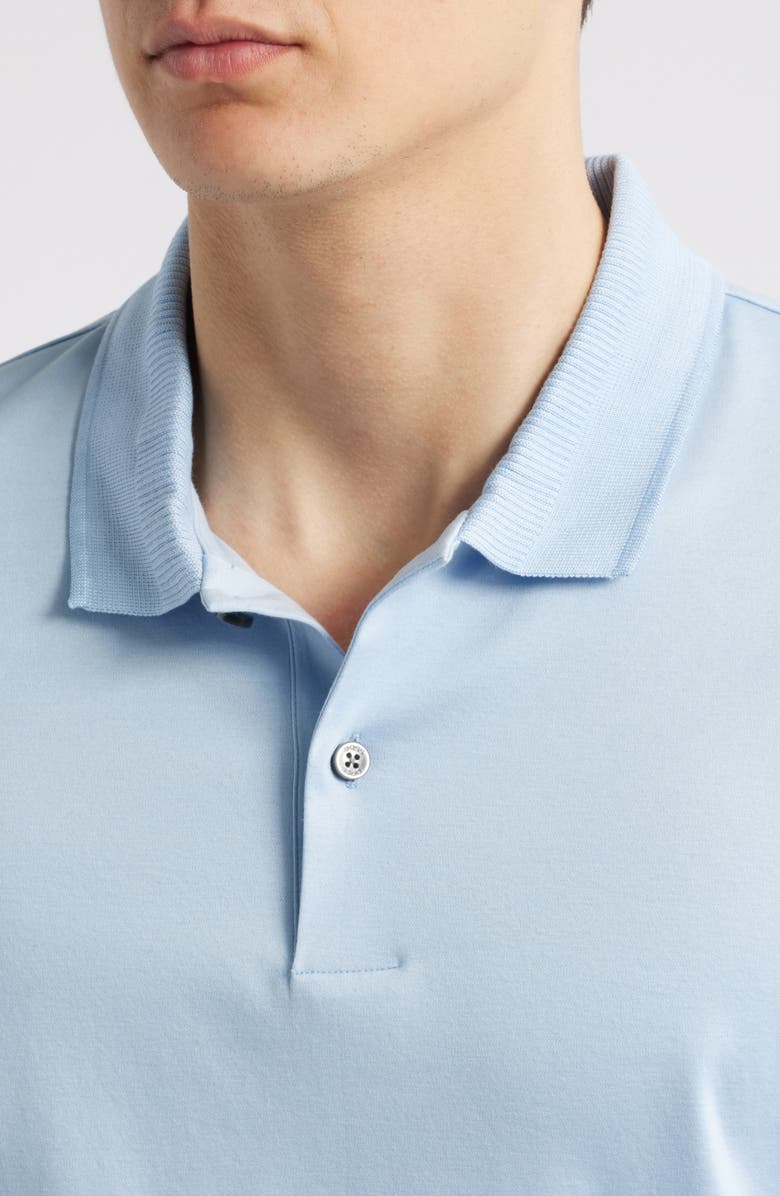 BOSS Phillipson Mercerized Cotton Polo, Alternate, color, Light Blue