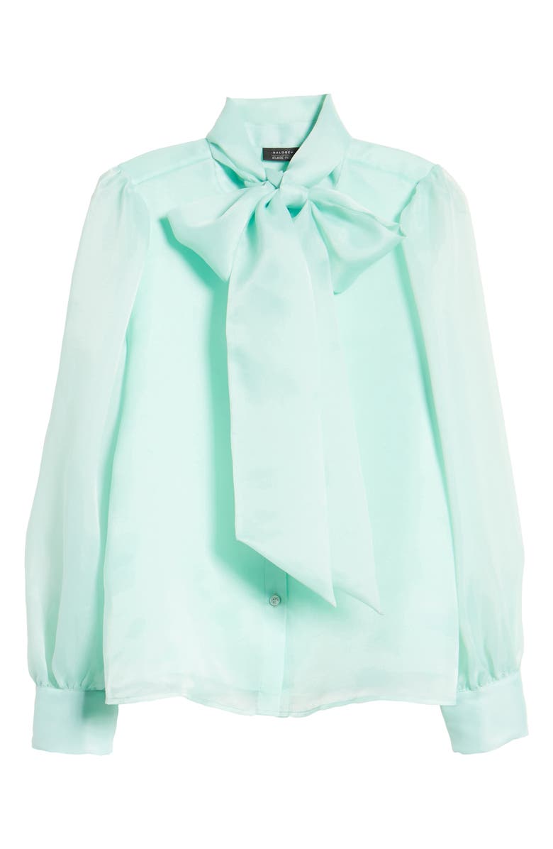 Halogen<sup>®</sup> x Atlantic-Pacific Bow Collar Blouse, Alternate, color,