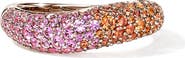 John Hardy Artisan Series 18k Gold Sapphire Surf Ring