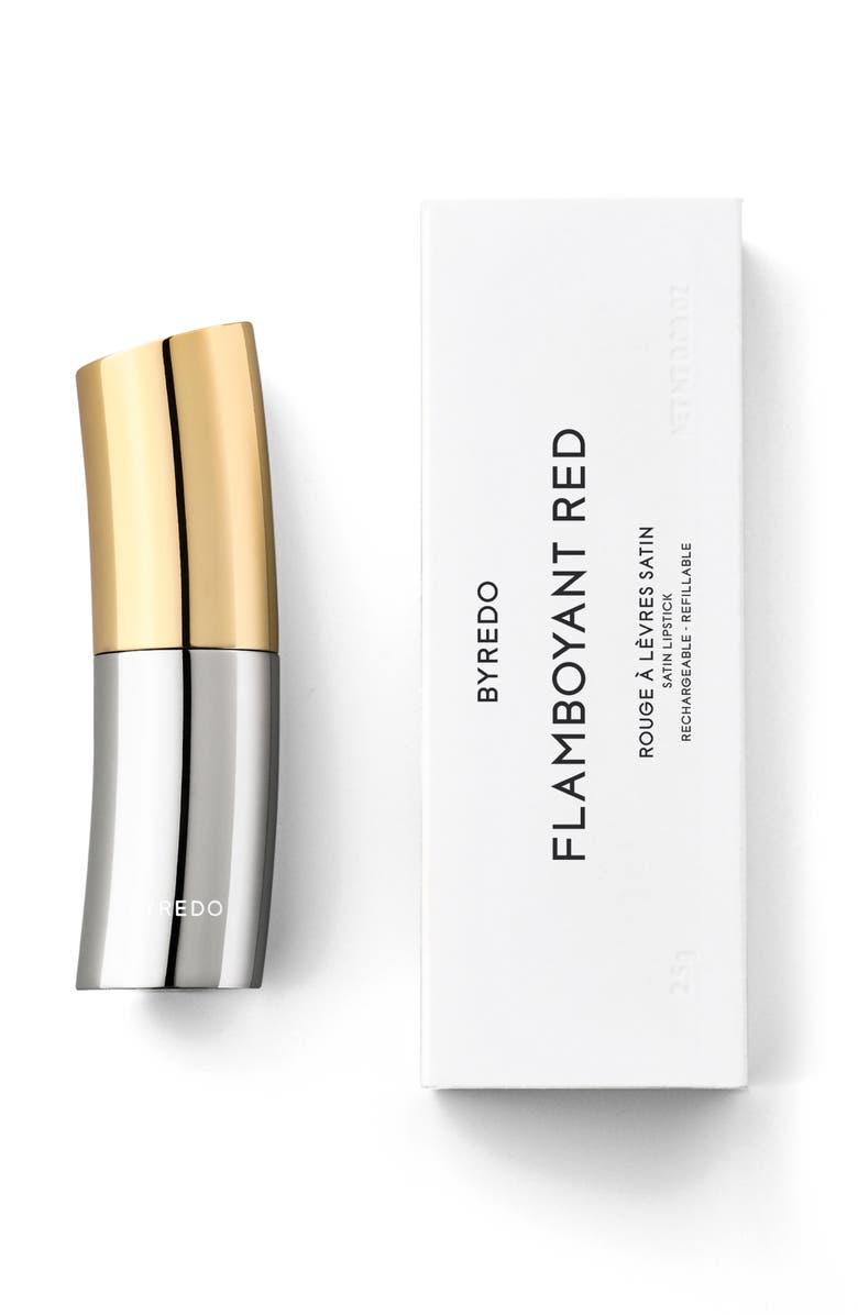 BYREDO Satin Lipstick in Flamboyant Red, Alternate, color, 