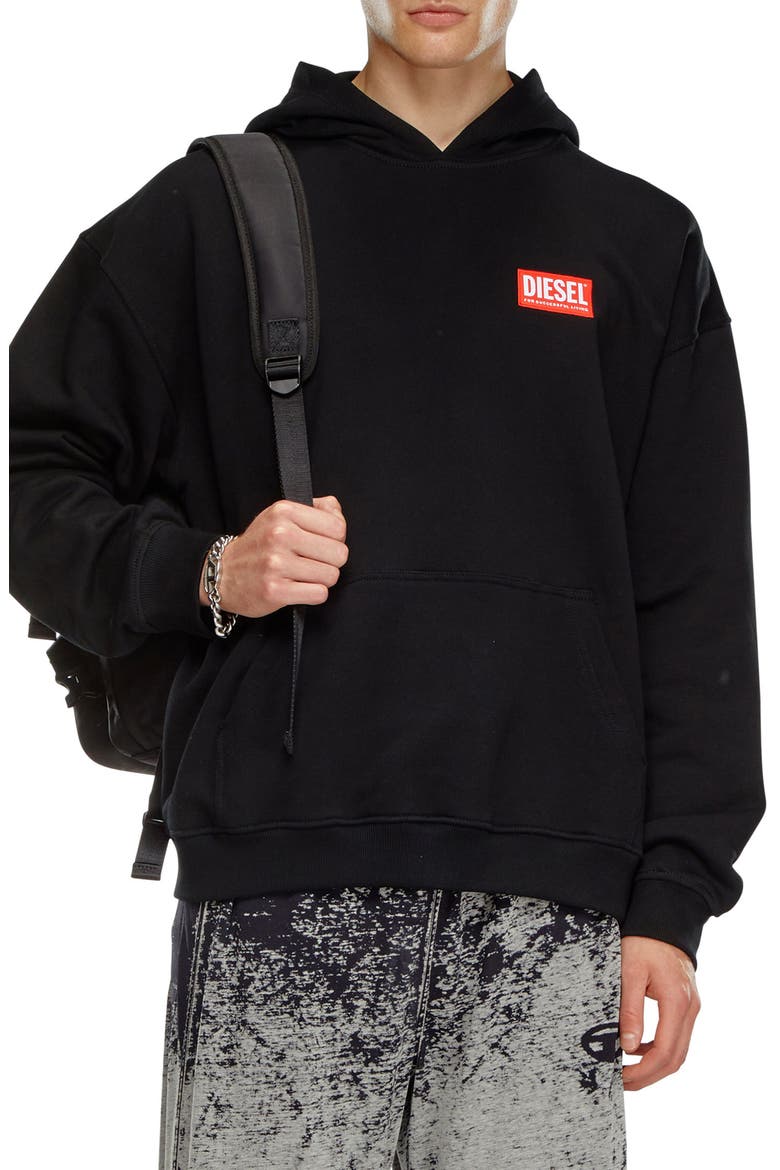 S-Boxt Oversize Hoodie, Main, color, BLACK
