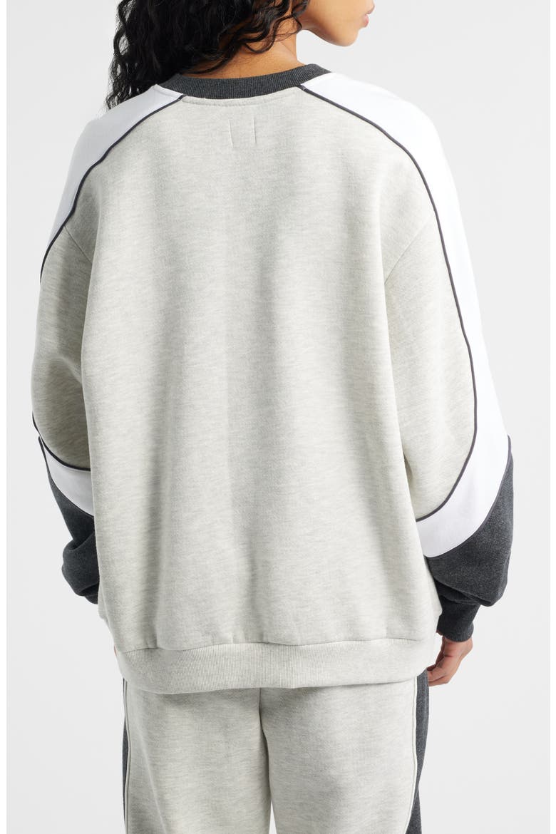 First Pick Heathered Oversize Sweatshirt, Alternate, color, HEATHER GREY MULTI