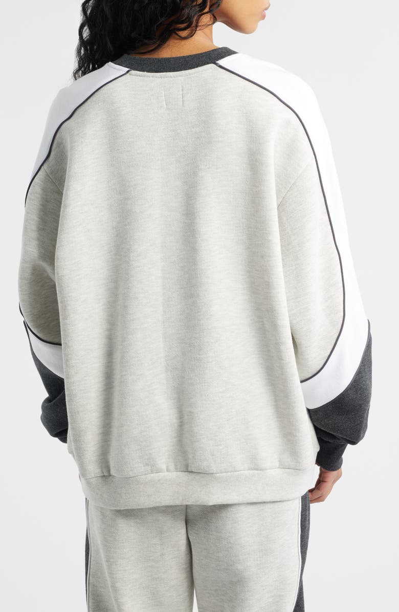 BOYS LIE First Pick Heathered Oversize Sweatshirt, Alternate, color, Heather Grey Multi