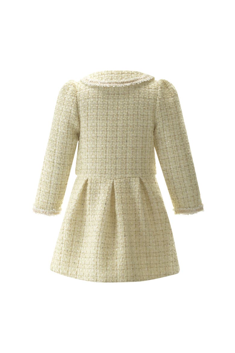 Tweed Dress, Alternate, color, Beige