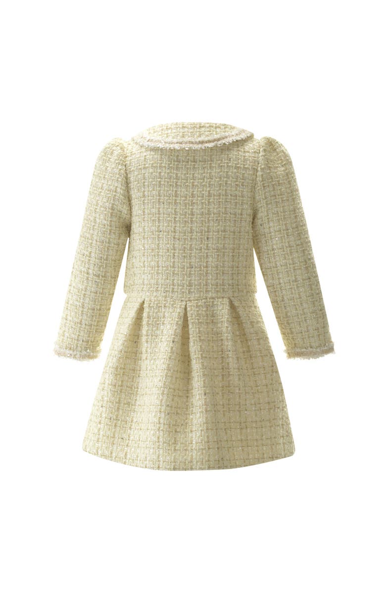 Rachel Riley Tweed Dress, Alternate, color, Beige