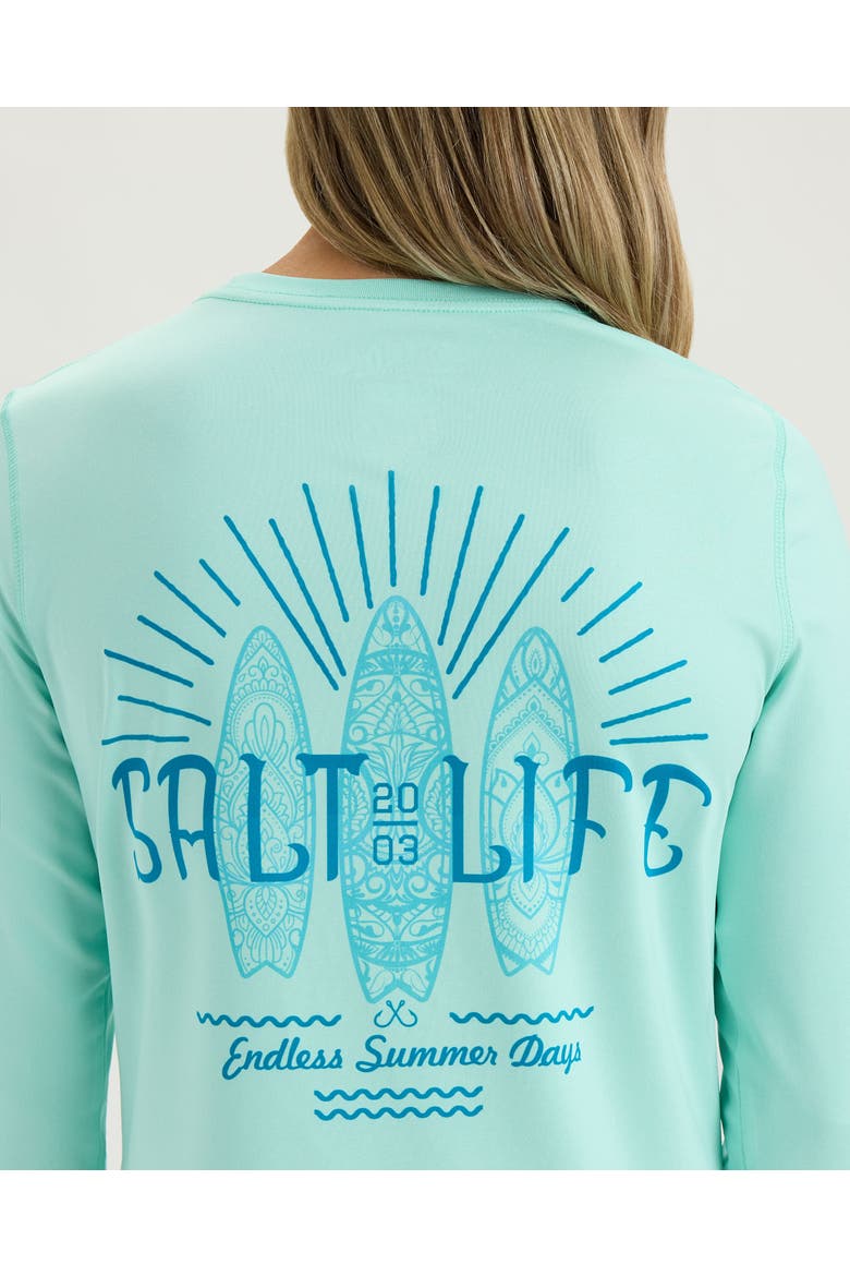 Mandala Surf  Performance Long Sleeve Tee, Alternate, color, LT ARUBA HEATHER