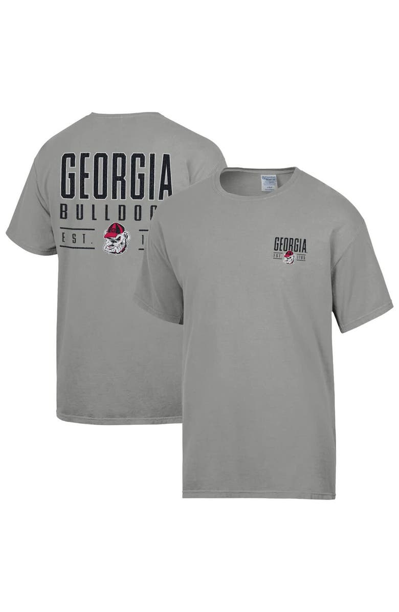 ComfortWash Men's ComfortWash  Gray Georgia Bulldogs Big Name T-Shirt, Main, color, Gray