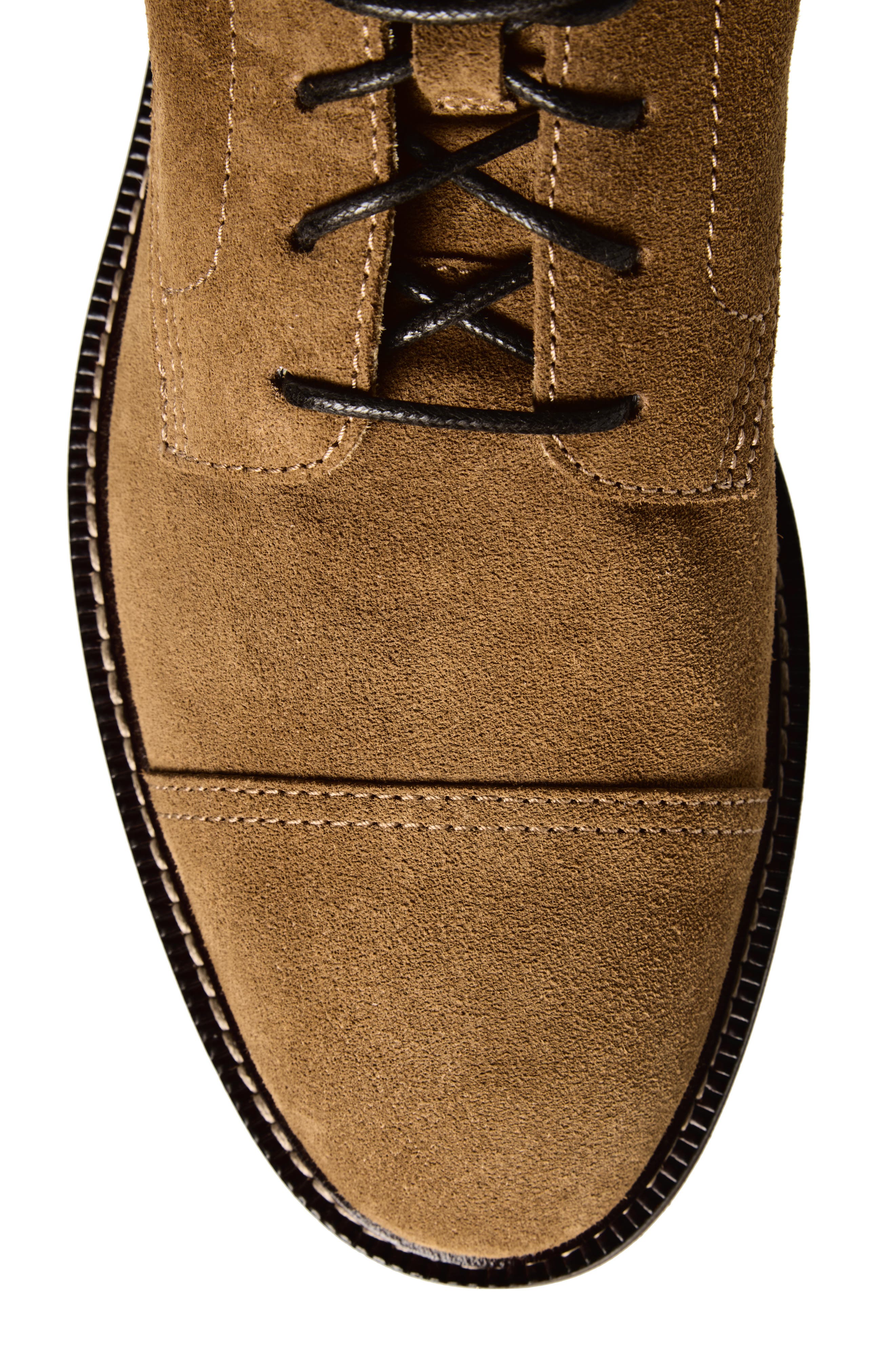 Cap Toe Lace-Up Boot, Alternate, color, C8050 LIGHT BROWN