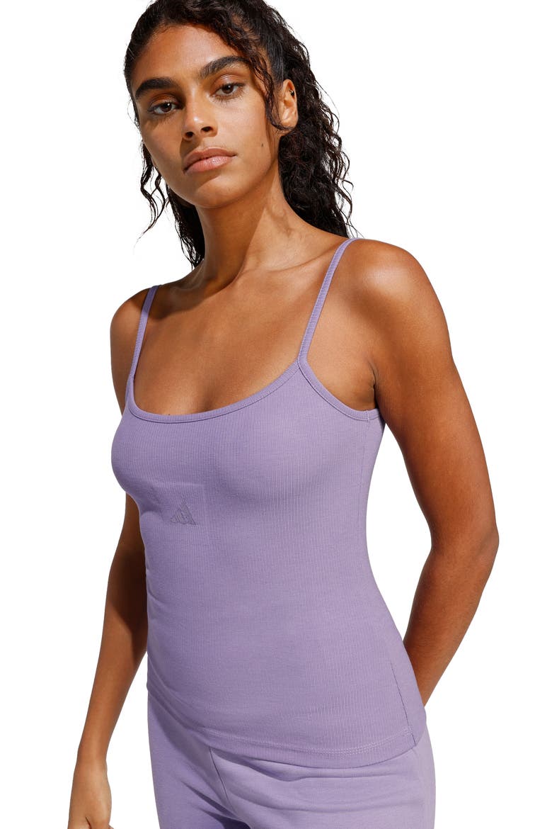 Seasonal Essentials Rib Tank, Alternate, color, MAGIC LILAC/
