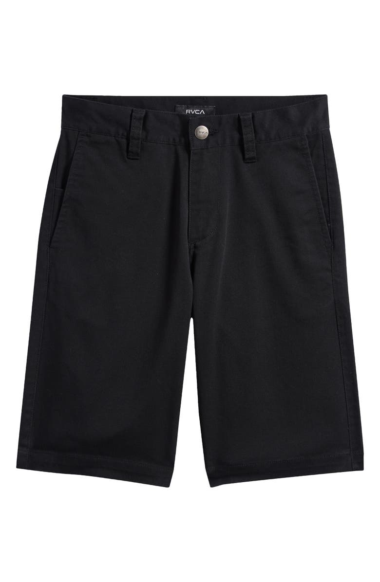 RVCA Kids' Weekday Stretch Cotton-Blend Shorts, Main, color, 