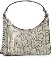 Rebecca Minkoff Snakeskin Print Leather Mini Hobo Bag