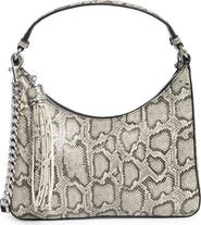 Rebecca Minkoff Snakeskin Print Leather Mini Hobo Bag