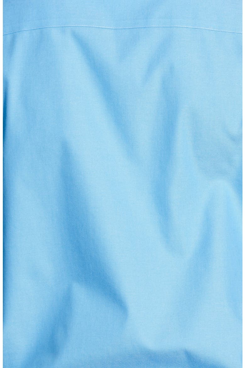 Shaped Non-Iron Cotton Shirt, Alternate, color, BAJA BLUE