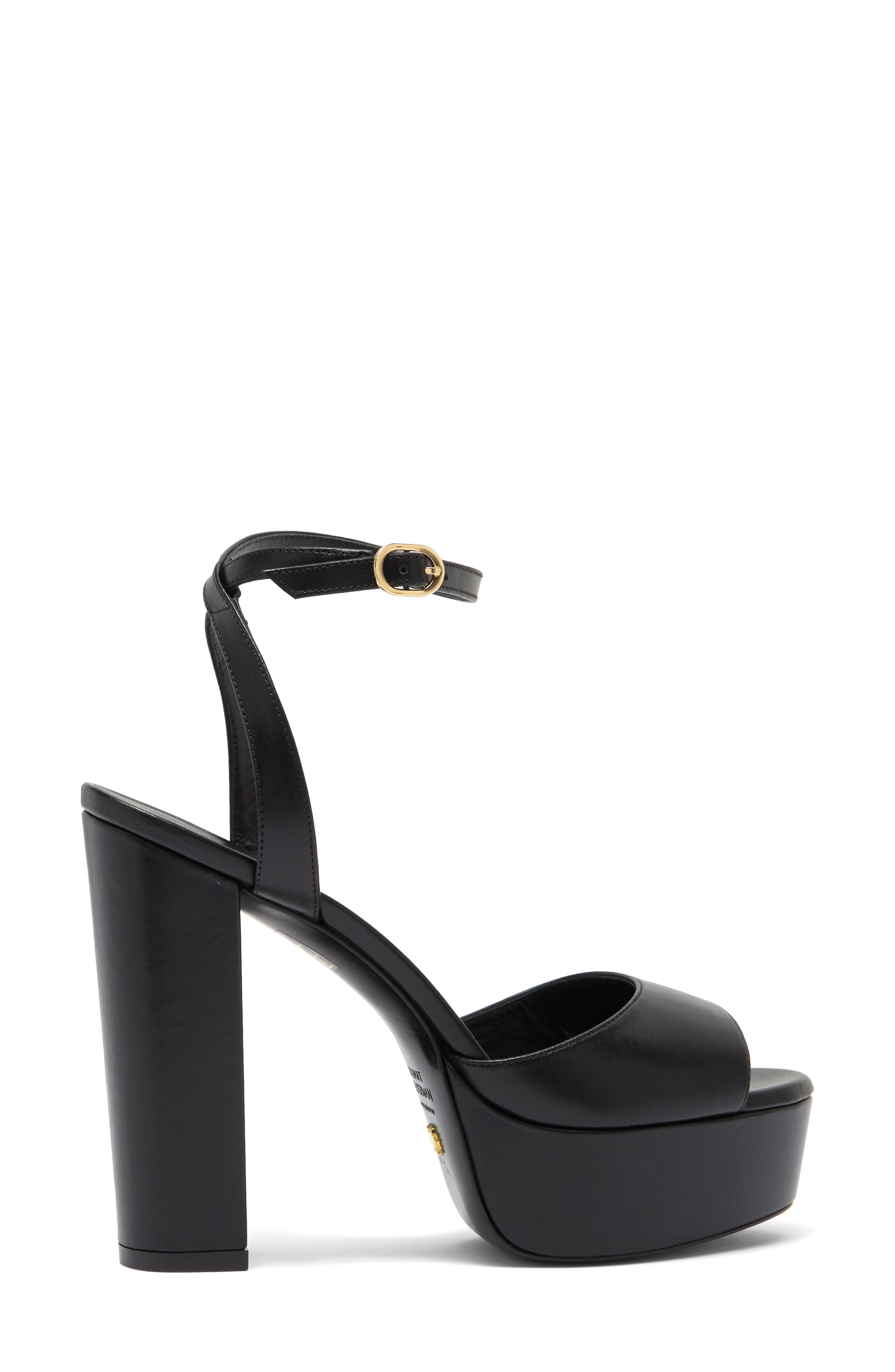 Stuart Weitzman Ryder II Platform Sandal, Alternate, color, Black