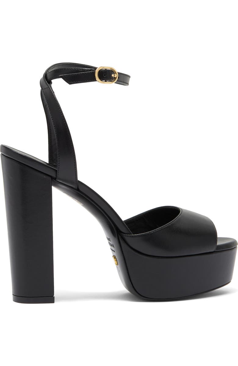 Stuart Weitzman Ryder II Platform Sandal, Alternate, color, Black