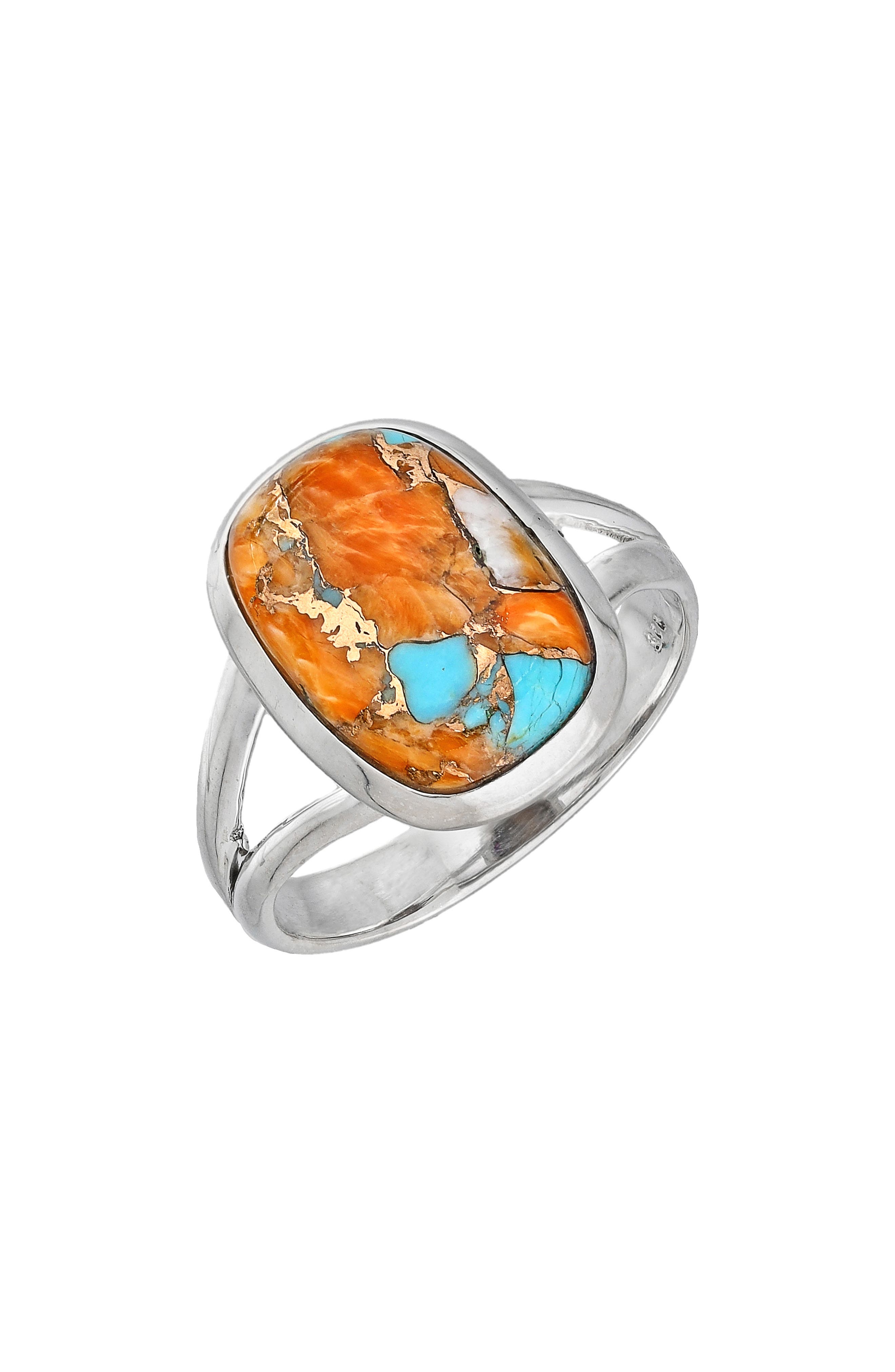 YS GEMS Oyster Turquoise Ring