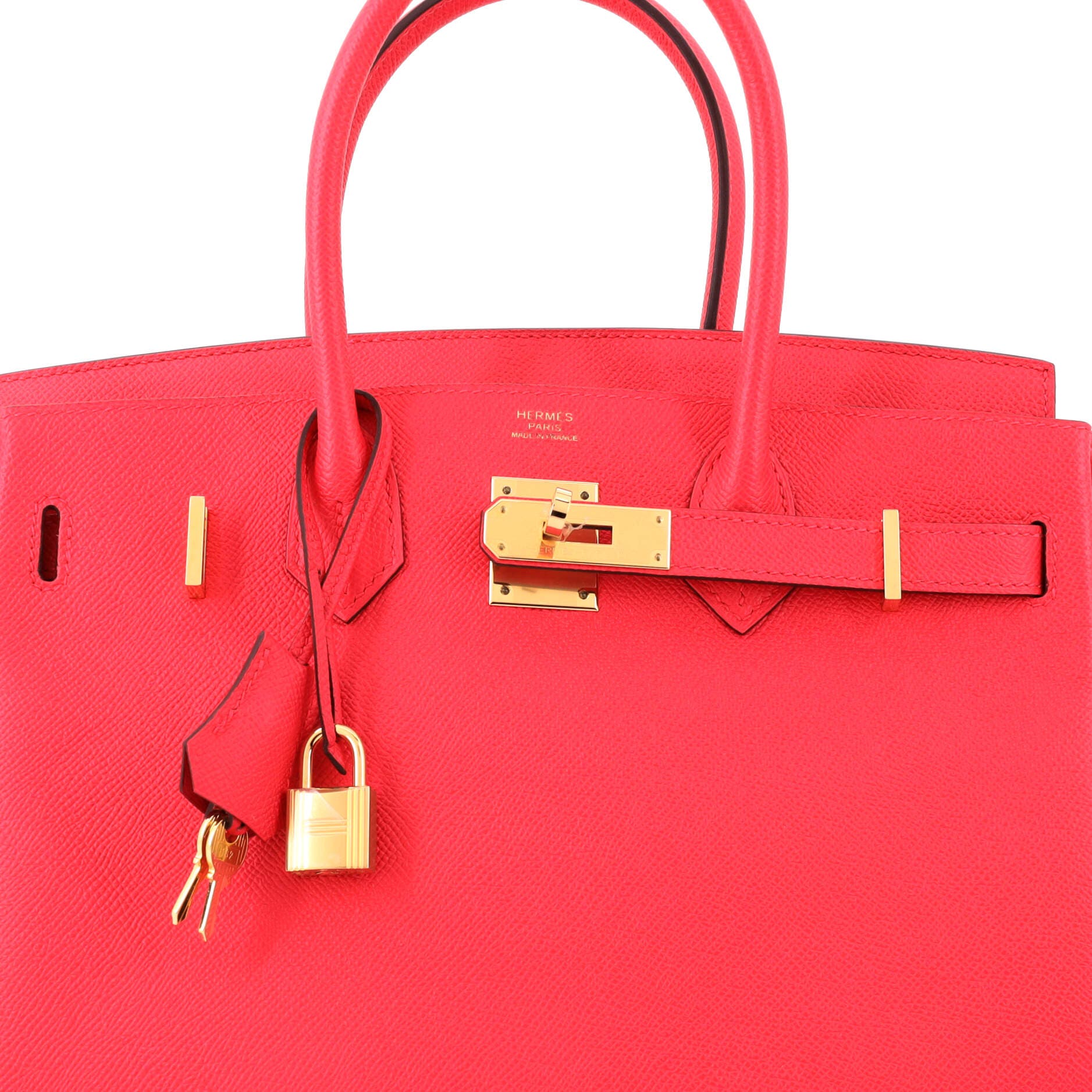 Pre-Owned Hermes Birkin Handbag Pink Epsom with Gold Hardware 30, Alternate, color, 