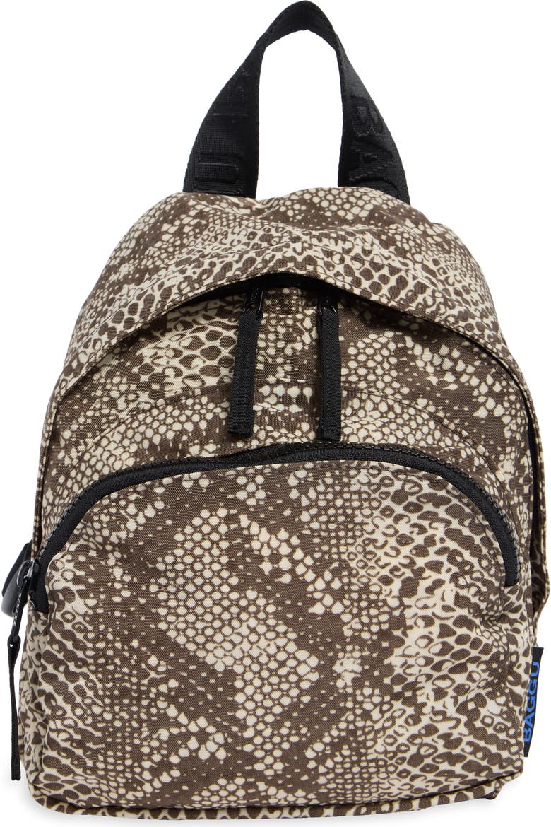 dense nylon hinged clasp mini backpack Affordable Luxury Red this backpack is perfect for daily use this fall! Rita Nylon Mini Backpack Black