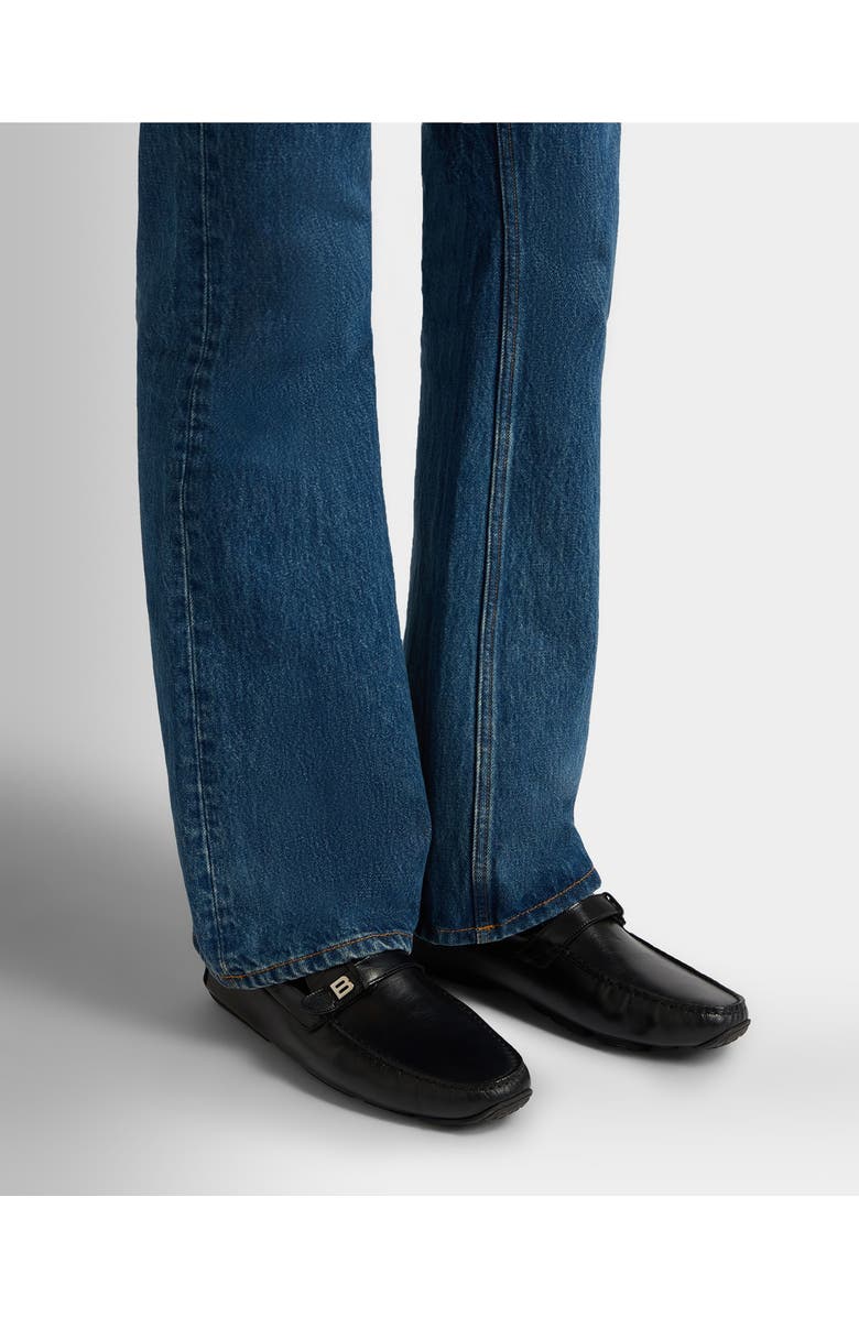 Bally Pilot Driver in Leather, Alternate, color, Black