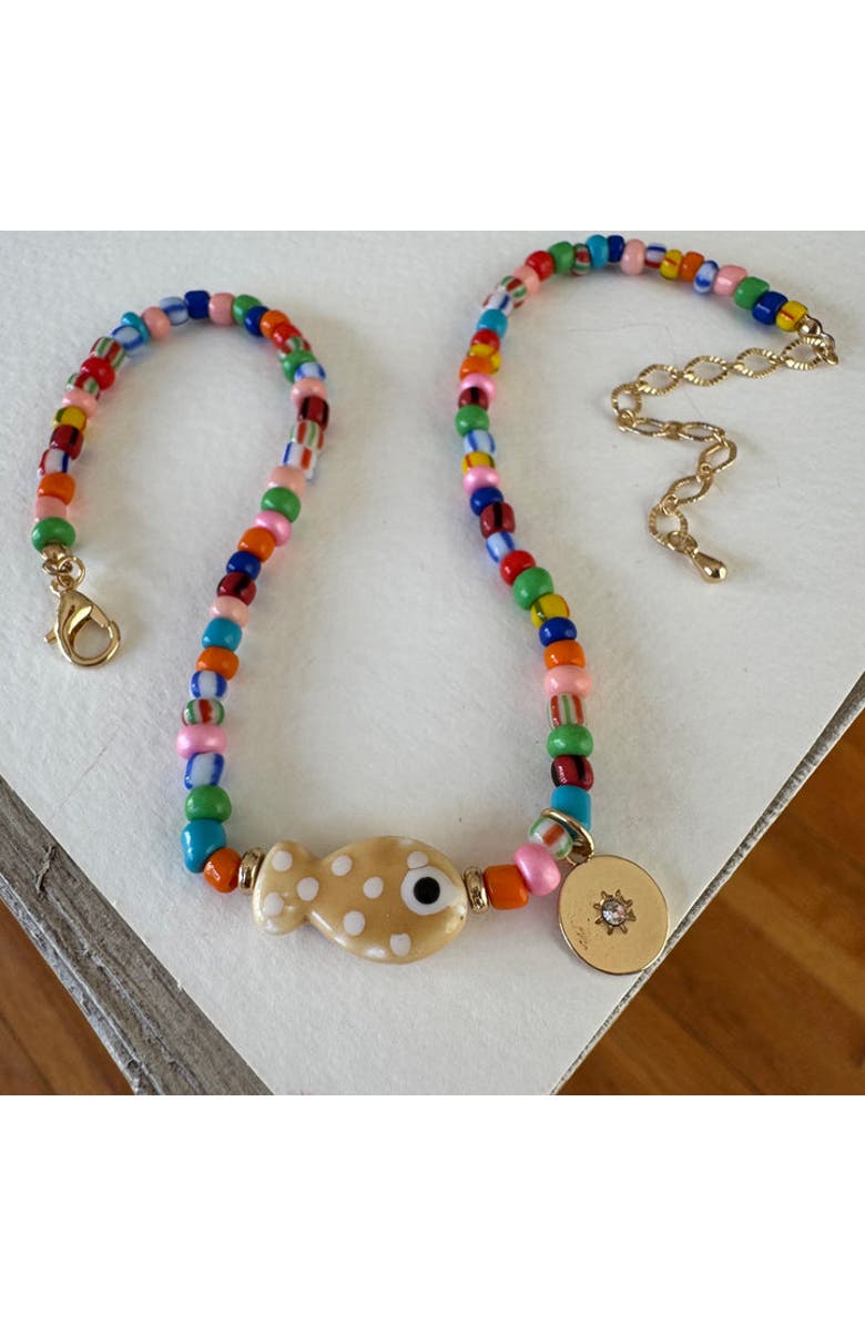 Erin McDermott Jewelry Maui Fish Necklace, Alternate, color, Red