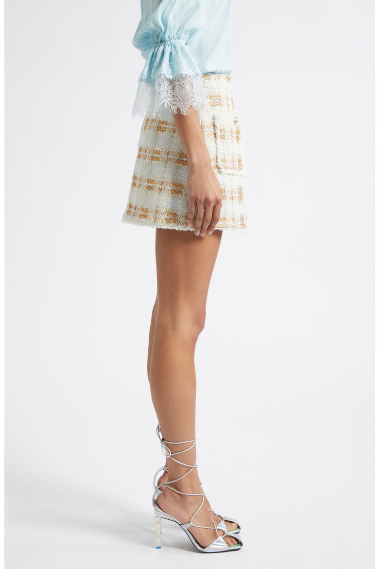 Amaliah Miniskirt, Alternate, color, IVORY TWEED