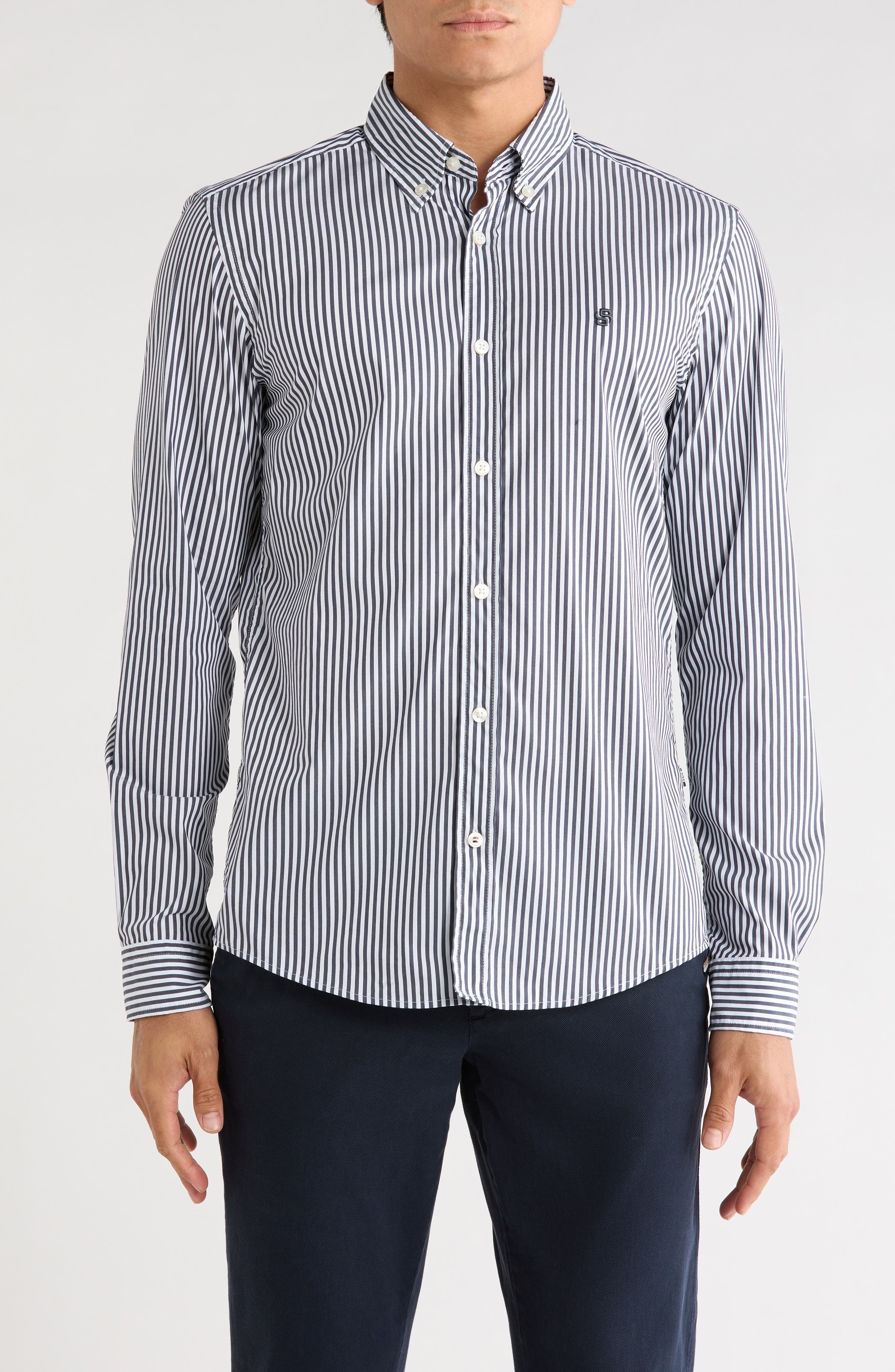 Roan Slim Fit Stretch Button-Up Shirt